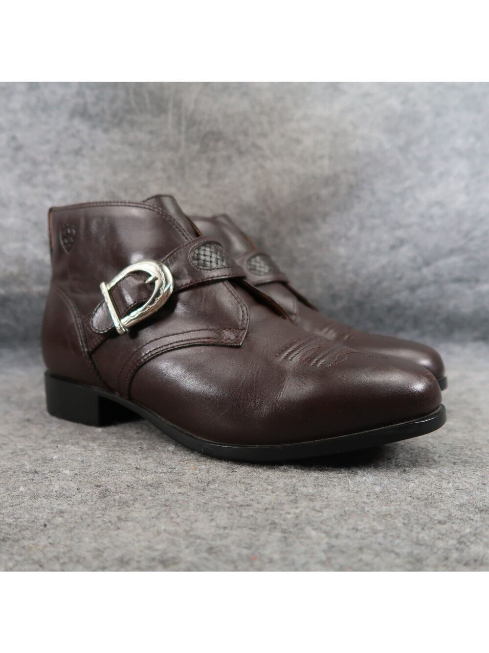 Ariat Shoes Womens 6.5 Bootie Buckle Strap Leather Western Equestrian Ankle Boot